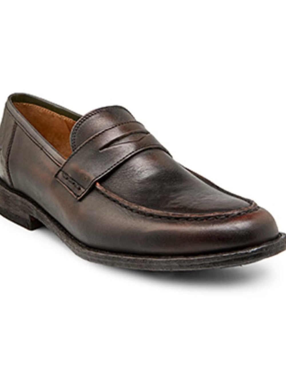 Frye Tyler Penny Loafer Shoes Brown Leather Men’s Size 11 Collegiate Academia
